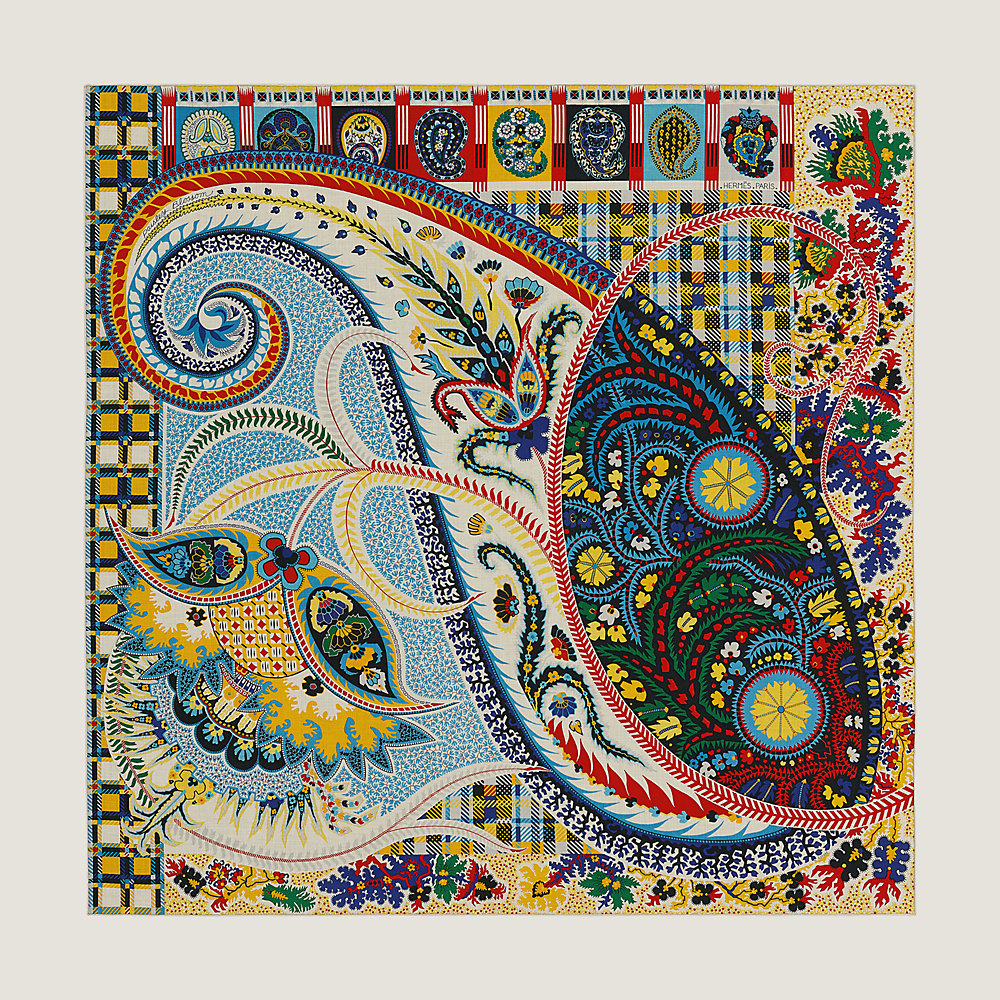 Paisley Blossom shawl 140 | Hermès Singapore